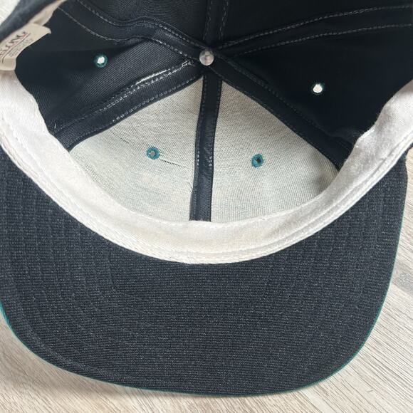 Vintage 1995 Brickyard 400 NASCAR Snapback Hat Delong Black Wool Cap USA - Picture 6 of 8